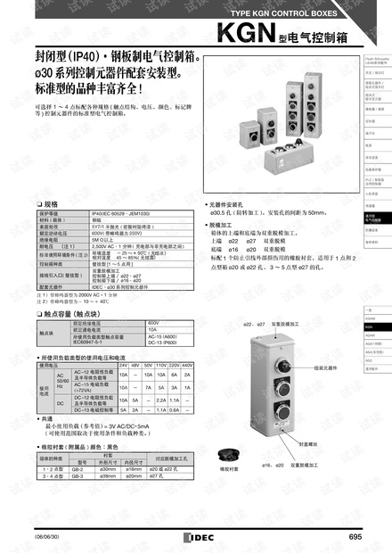 和泉 KGN型电气控制箱技术资料.pdf
