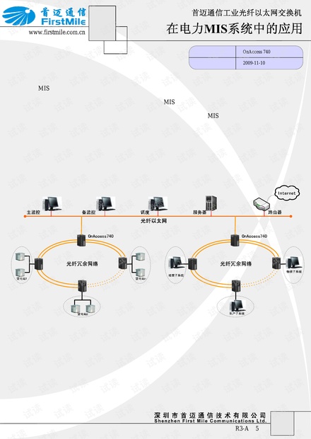 首迈通信工业光纤以太网交换机在电力MIS系统中的应用.pdf