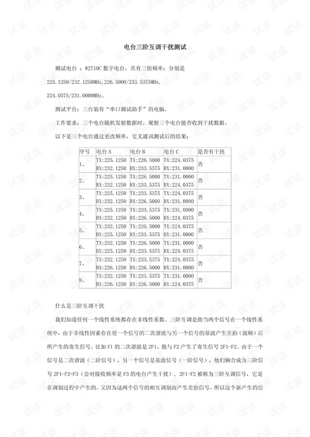 电台三阶互调干扰测试.pdf