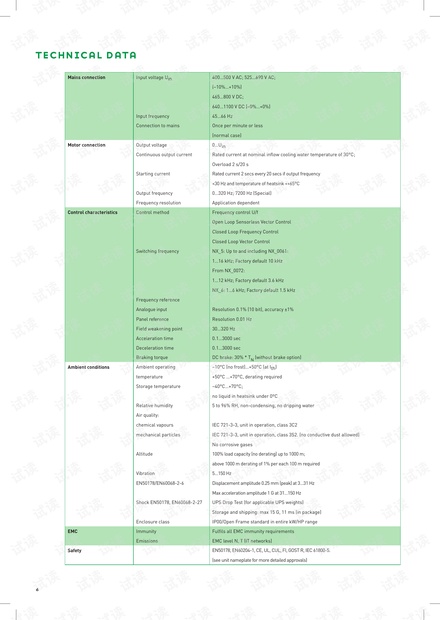 Vacon NXP水冷变频器技术数据.pdf