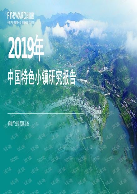 2019年中国特色小镇研究报告-前瞻产业研究院-201910.pdf
