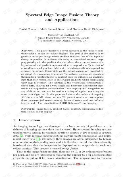 光谱边缘图像融合 Spectral Edge Image Fusion_ Theory and Applications.pdf