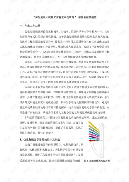 仿生复眼微型成像系统.pdf