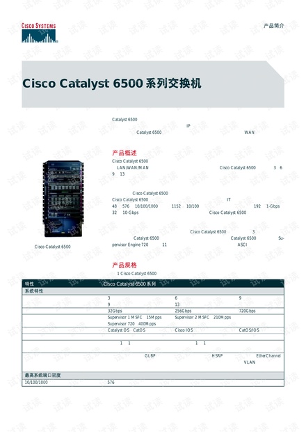 Cisco Catalyst 6500系列交换机