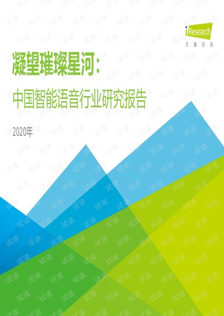 2020年中国智能语音行业研究报告.pdf