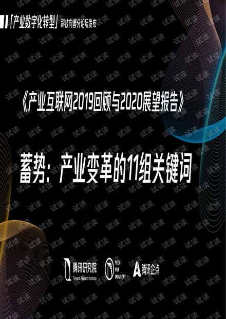 《蓄势:产业互联网2019回顾与2020展望报告》.pdf