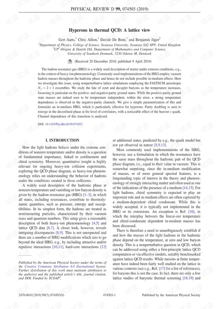 热QCD中的Hyperons:晶格视图