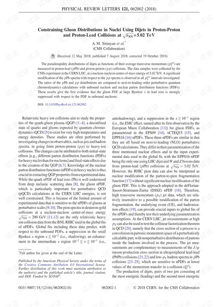 在sNN = 5.02 TeV下使用质子-质子和质子-铅碰撞中的Dijet约束核中的胶子分布