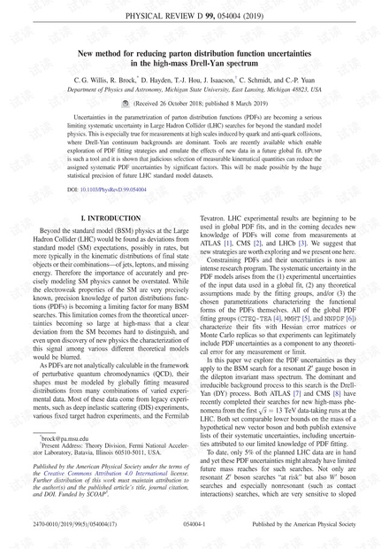 减少高质量Drell-Yan谱中parton分布函数不确定性的新方法