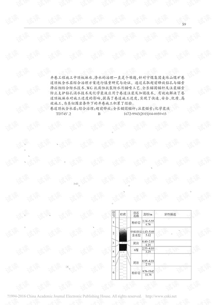 麦垛山煤矿巷道顶板含水层综合治理技术探讨