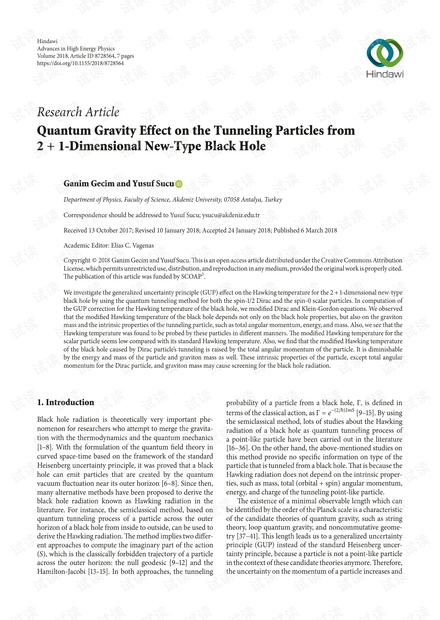 量子引力效应对2 + 1维新型黑洞中隧穿粒子的影响