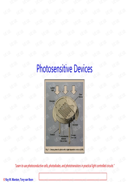 Photosensitive devices, Photosensitive devices, LEDs, sample circuits.pdf