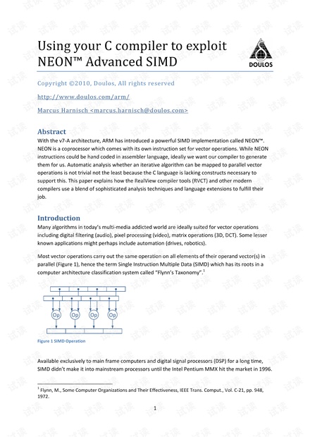 Using your C compiler to exploit NEON advanced SIMD.pdf