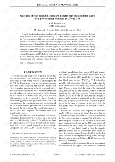 在s = 13 TeV的质子-质子碰撞中,在高质量双光子事件中搜索超出标准模型的物理学