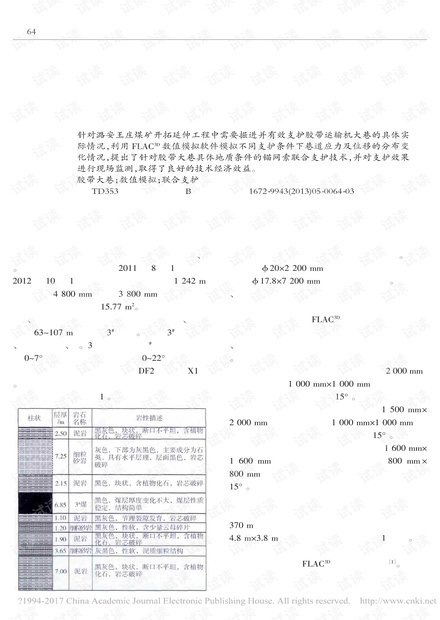 潞安王庄煤矿胶带大巷锚网索联合支护技术研究与实践
