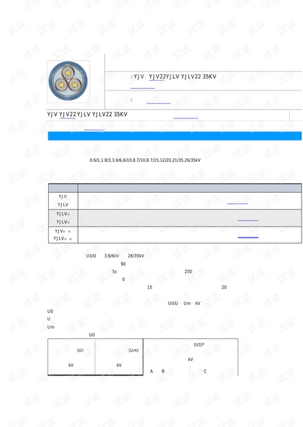 电力电缆技术参数.pdf