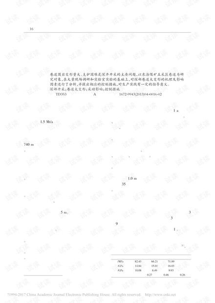 深部巷道围岩破坏机理及支护研究