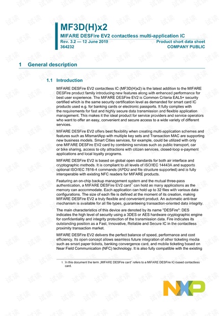 MIFARE DESFire EV2 MF3DX2_MF3DHX2_SDS.pdf