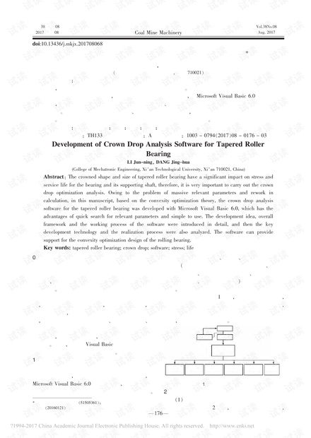 圆锥滚子轴承凸度集成分析软件开发
