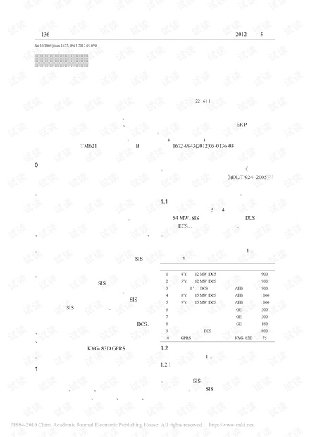 热电机组厂级生产监控信息系统研究应用