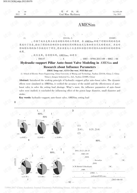 液压支架立柱自动增压阀的AMESim建模及影响参数研究