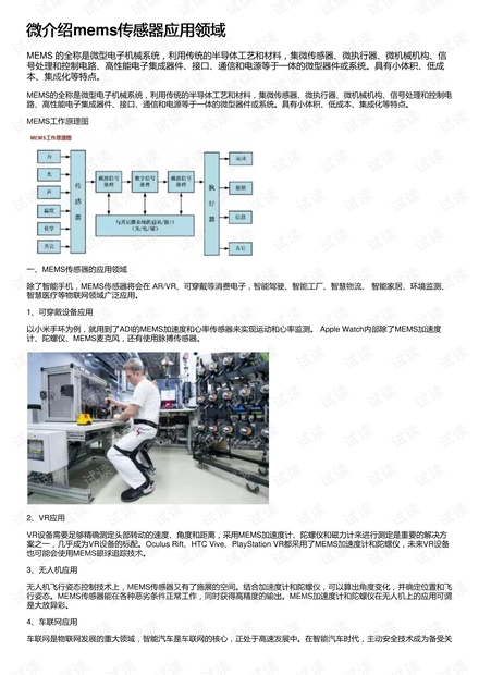 微介绍mems传感器应用领域