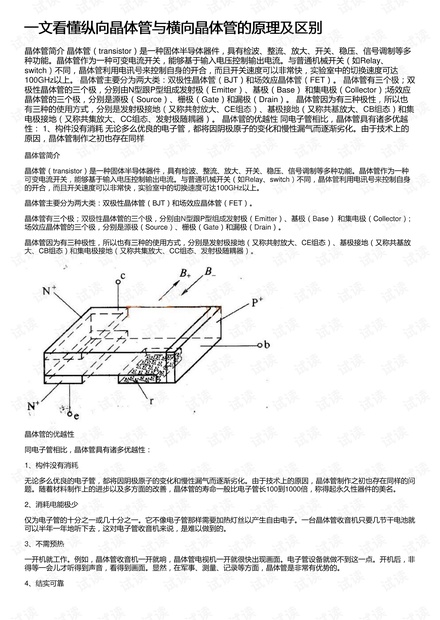 一文看懂纵向晶体管与横向晶体管的原理及区别