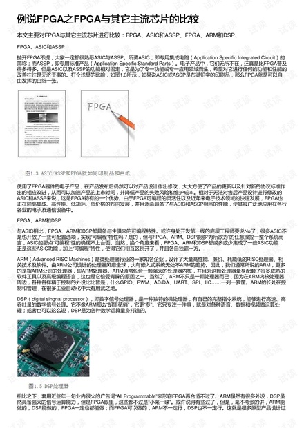例说FPGA之FPGA与其它主流芯片的比较