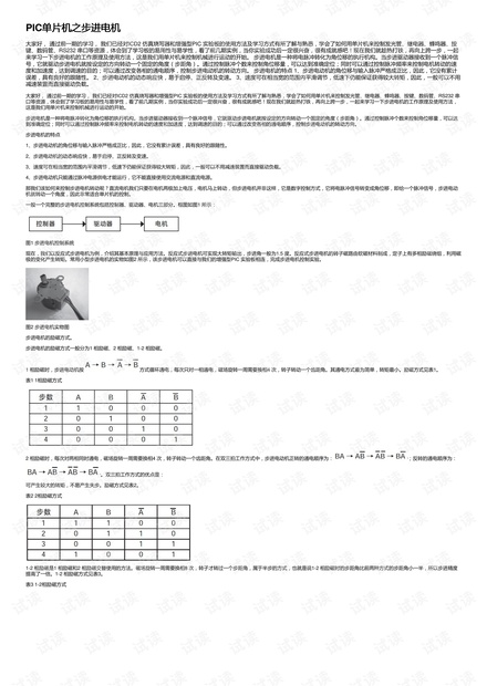 PIC单片机之步进电机