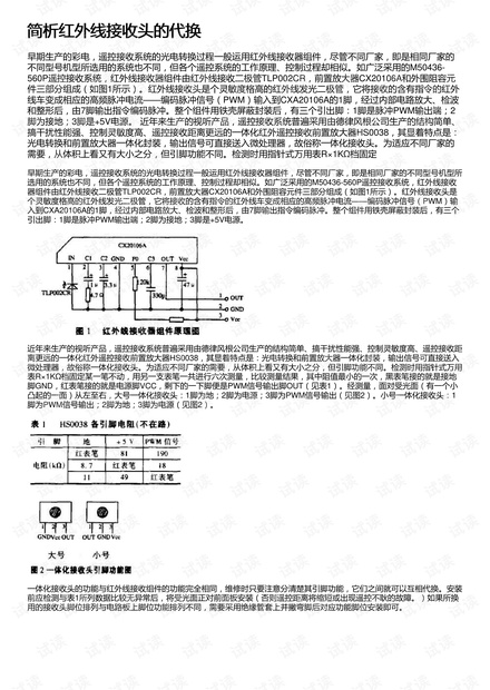 简析红外线接收头的代换