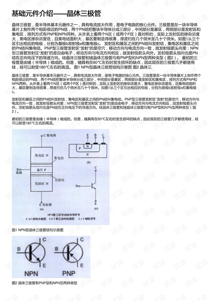 基础元件介绍——晶体三极管