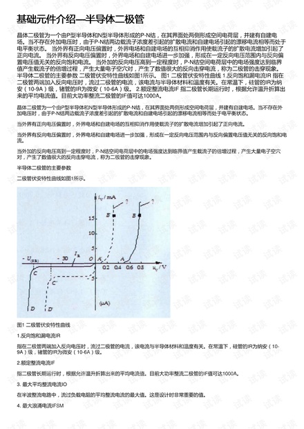 基础元件介绍—半导体二极管