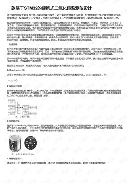 一款基于STM32的便携式二氧化碳监测仪设计