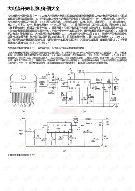 大电流开关电源电路图大全