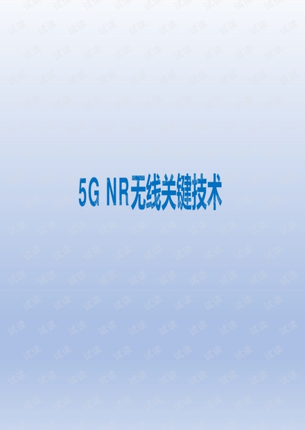 5GNR无线关键技术.pdf