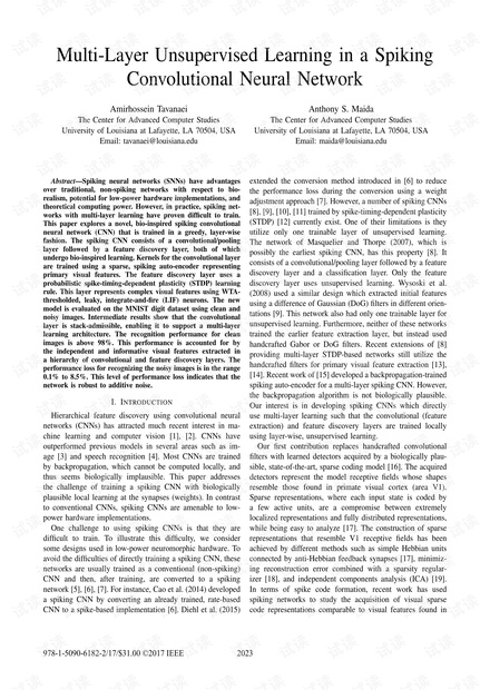 多层卷积脉冲神经网络.pdf