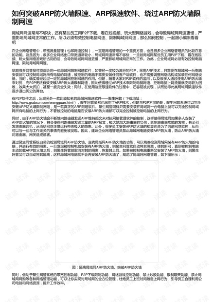 如何突破ARP防火墙限速、ARP限速软件、绕过ARP防火墙限制网速