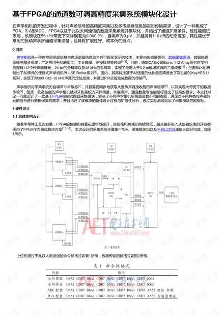 基于FPGA的通道数可调高精度采集系统模块化设计