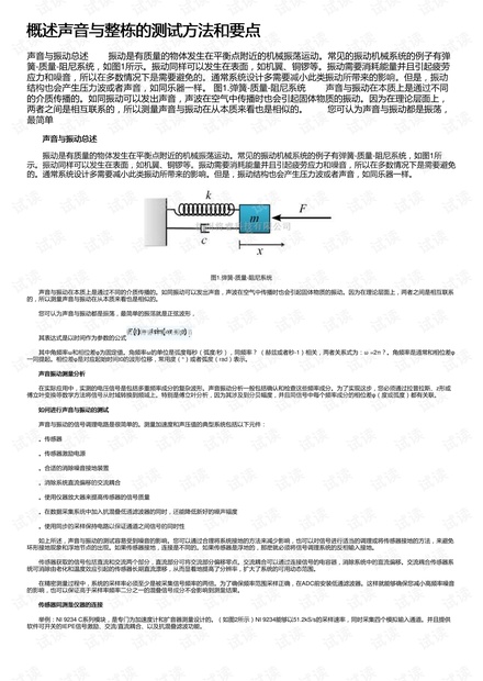 概述声音与整栋的测试方法和要点