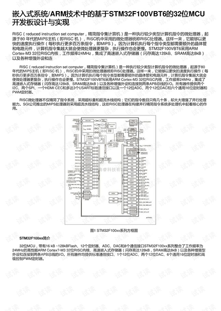 嵌入式系统/ARM技术中的基于STM32F100VBT6的32位MCU开发板设计与实现