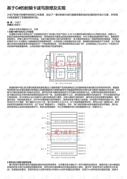 基于C#的射频卡读写原理及实现