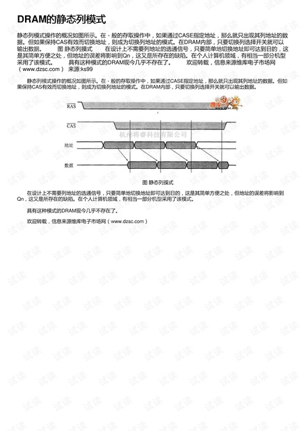DRAM的静态列模式