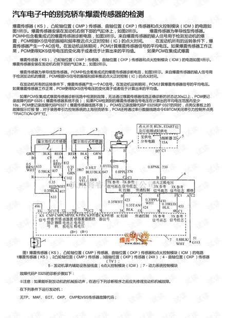 汽车电子中的别克轿车爆震传感器的检测