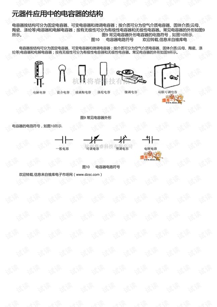 元器件应用中的电容器的结构