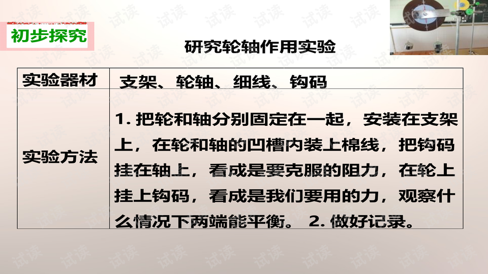 2轮轴的秘密——学生学习课件