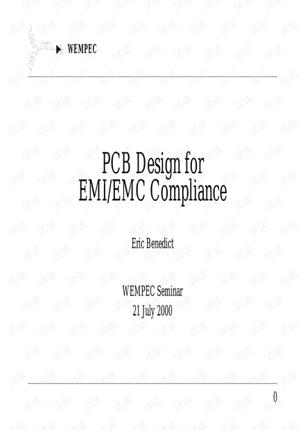 Design for PCB EMI-EMC Compliance