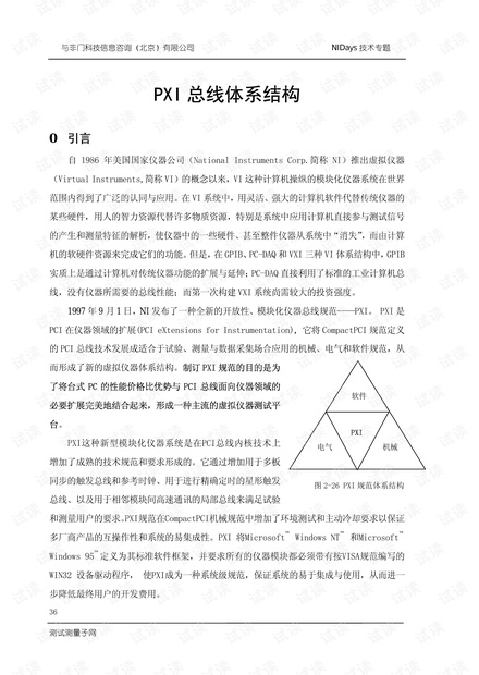 PXI白皮书(PXI协议介绍)