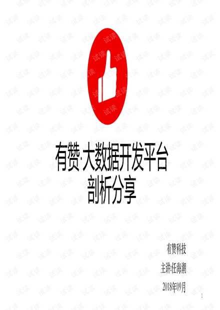有赞大数开发平台剖析