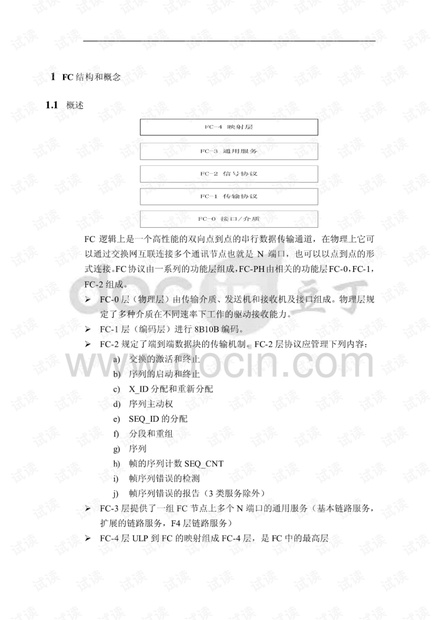 fc光纤通道协议总结_计网协议总结