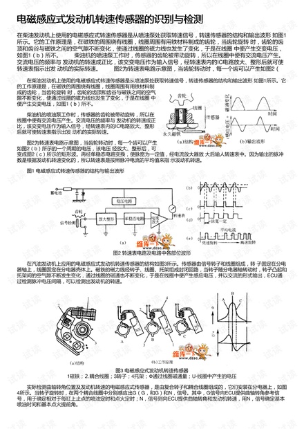 电磁感应式发动机转速传感器的识别与检测